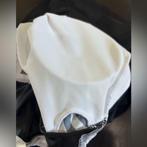 NWT Cocoship Black & White Striped Retro 60’s Swimdress Swimsuit Size 16 - Picture 9 of 12